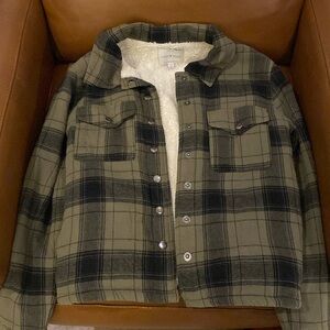 Lucky Brand green sherpa lined jacket